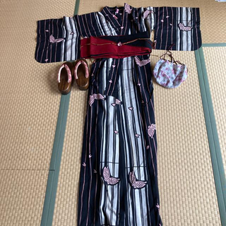 ツモリチサト(TSUMORI CHISATO)のツモリチサト浴衣&下駄、帯、巾着、下駄セット(浴衣)