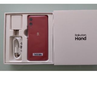 ラクテン(Rakuten)の新品 Rakuten Hand 楽天ハンド クリムゾンレッド(スマートフォン本体)