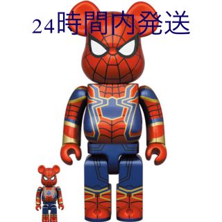 メディコムトイ(MEDICOM TOY)のBE@RBRICK IRON SPIDER 100％ & 400％　新品(その他)