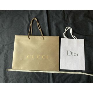 ディオール(Dior)のグッチディオール紙袋2枚セット☆Gucci☆Diorショップ袋(ショップ袋)