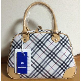 バーバリー(BURBERRY) ボストンバッグ(レディース)（ブルー・ネイビー 