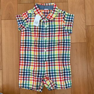 ベビーギャップ(babyGAP)のベビーGAP チェックシャツロンパース(ロンパース)