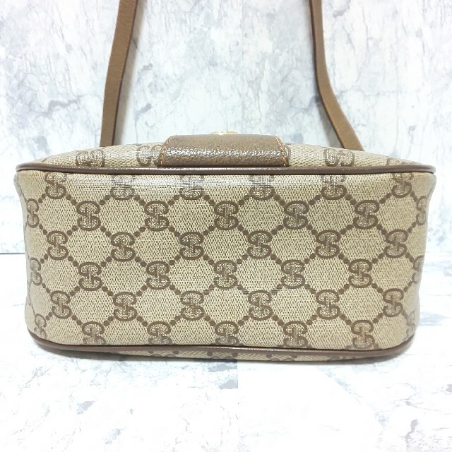 Gucci(グッチ)の【極美品】OLD GUCCI グッチ ミニショルダーバッグ シェリーライン GG レディースのバッグ(ショルダーバッグ)の商品写真