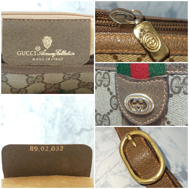 Gucci(グッチ)の【極美品】OLD GUCCI グッチ ミニショルダーバッグ シェリーライン GG レディースのバッグ(ショルダーバッグ)の商品写真