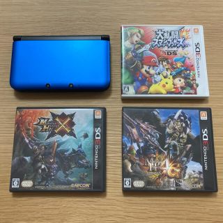 ニンテンドー3DS(ニンテンドー3DS)の3DSLL（ブルー）•スマブラ・MH4G・MHX(家庭用ゲーム機本体)