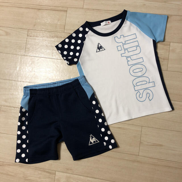 le coq sportif(ルコックスポルティフ)のle coc sportif ルコック Tシャツ 半袖 ハーフパンツ 120 キッズ/ベビー/マタニティのキッズ服女の子用(90cm~)(その他)の商品写真