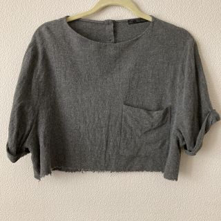 ザラ(ZARA)のZARA  ショート丈　トップス　半袖(カットソー(半袖/袖なし))