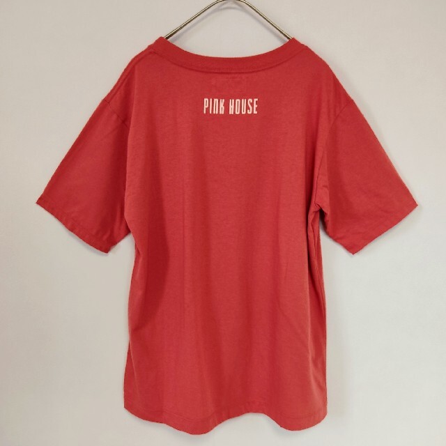 PINK HOUSE(ピンクハウス)の【新品未使用】ピンクハウス テディベアプリント 赤ベース 半袖 レディースのトップス(Tシャツ(半袖/袖なし))の商品写真