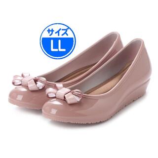 【新品 未使用】レインパンプス ピンク LL 18011(レインブーツ/長靴)