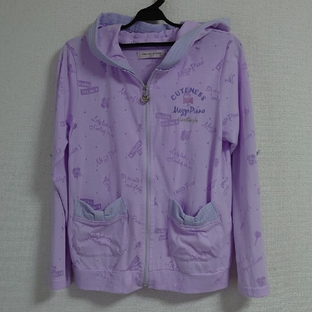 mezzo piano junior(メゾピアノジュニア)のmezzopiano　上着　長袖　150センチ キッズ/ベビー/マタニティのキッズ服女の子用(90cm~)(ジャケット/上着)の商品写真