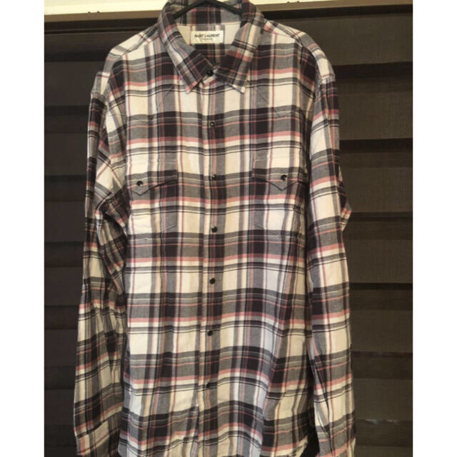 SAINT LAURENT - キムタク着SAINT LAURENT PARIS長袖シャツXLの SAINT LAURENT - キムタク着SAINT LAURENT PARIS長袖シャツXLの