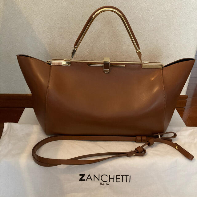 DEUXIEME CLASSE(ドゥーズィエムクラス)の★ザンチェッティ3wayバッグL ZANCHETTI  レザーストラップ レディースのバッグ(ショルダーバッグ)の商品写真