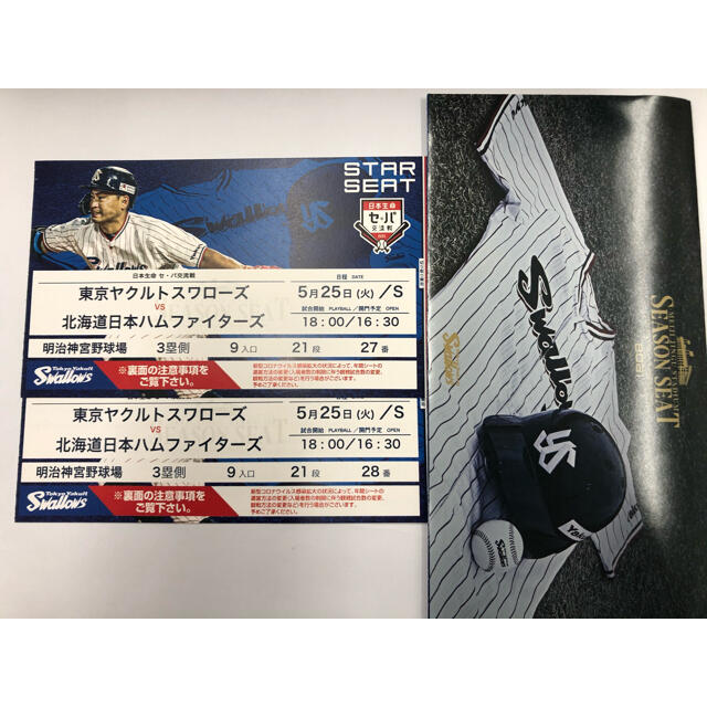 野球チケット(ヤクルトvs日ハム)