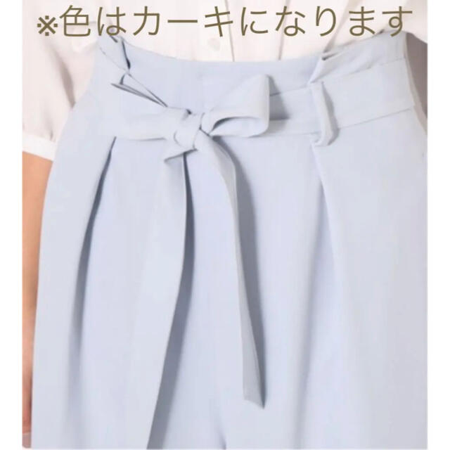 Rope' Picnic(ロペピクニック)のROPE' PICNIC リボン付きクロップドワイドパンツ レディースのパンツ(クロップドパンツ)の商品写真