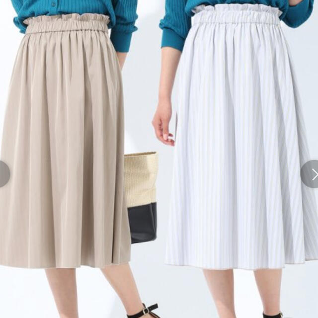 ViS  ビス　スカート　ストライプ　リバーシブル　Mサイズ レディースのスカート(ひざ丈スカート)の商品写真