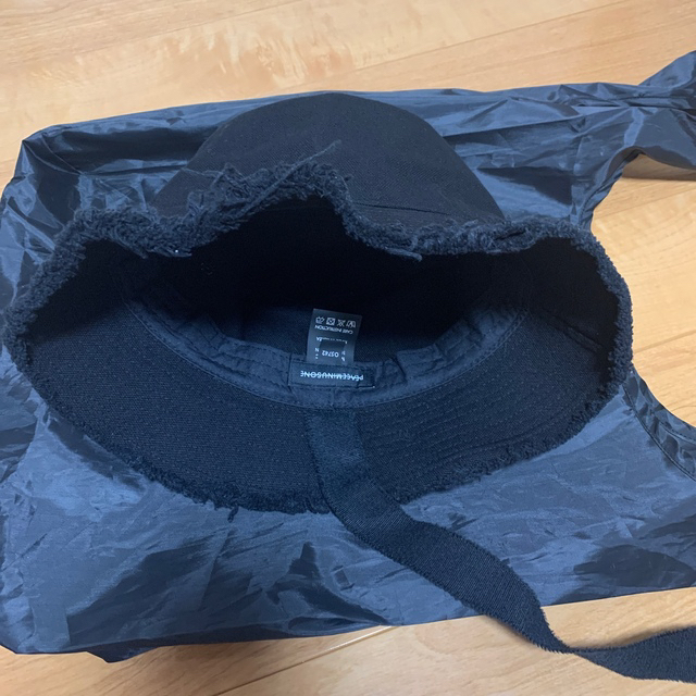 PEACEMINUSONE(ピースマイナスワン)のPEACEMINUSONE CANVAS BUCKET HAT #1 BLACK メンズの帽子(ハット)の商品写真