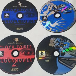 プレイステーション(PlayStation)のPS   クロックタワー1.2+モンスターファーム1.2セット(家庭用ゲームソフト)