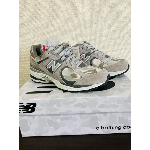 BAPE × NEW BALANCE 2002R "GRAY" 25.5cm 2