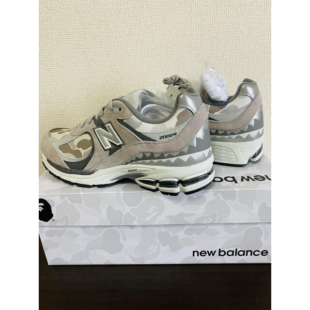 BAPE × NEW BALANCE 2002R "GRAY" 25.5cm 4