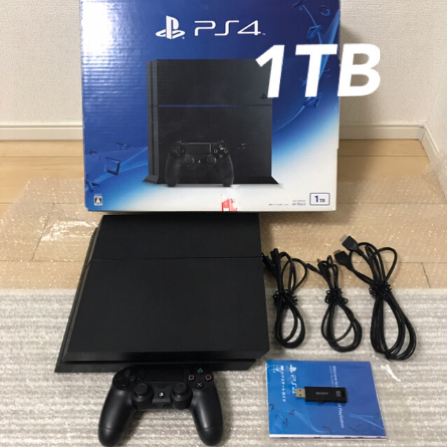 ソニーPlayStation4 PS4 本体 1TB CUH-1200BB01 箱有り