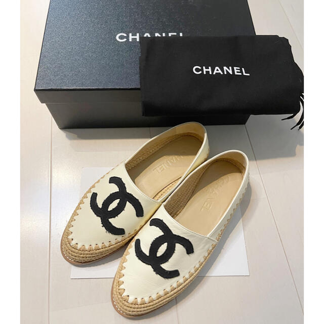 CHANELエスパドリーユ36美品 - スリッポン/モカシン