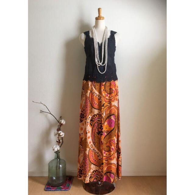 Lochie(ロキエ)のにゃろ様専用　ペイズリースカート／アラベスク柄ワンピ レディースのスカート(ロングスカート)の商品写真