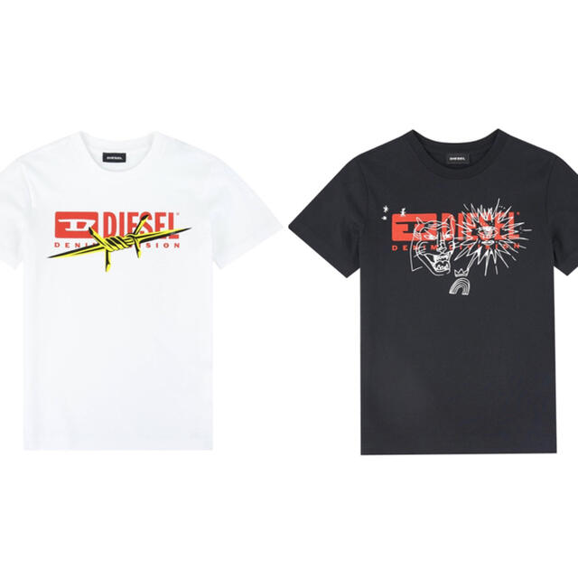 お1人様1点限り DIESEL kids ディーゼルキッズ2枚 ペイントTシャツ 16Y