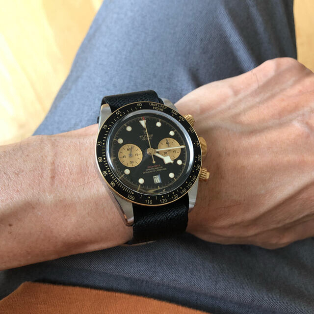 Tudor(チュードル)のチューダー　ヘリテージ  ブラックベイクロノ　79363N メンズの時計(腕時計(アナログ))の商品写真