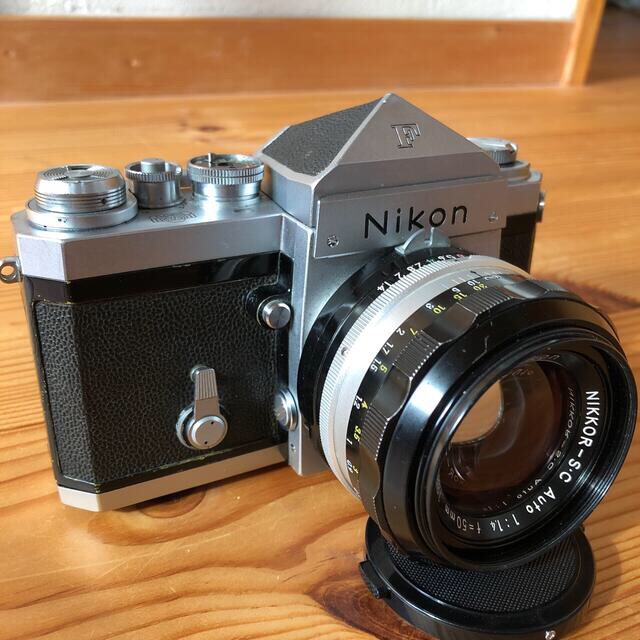 実写確認済 NIKON F アイレベル 単焦点レンズ付 ニコン フィルムカメラ