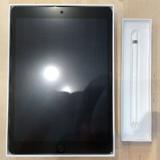 アイパッド(iPad)のiPad 第7世代 32GB WI-FIモデル スペースグレー Pencil付(タブレット)