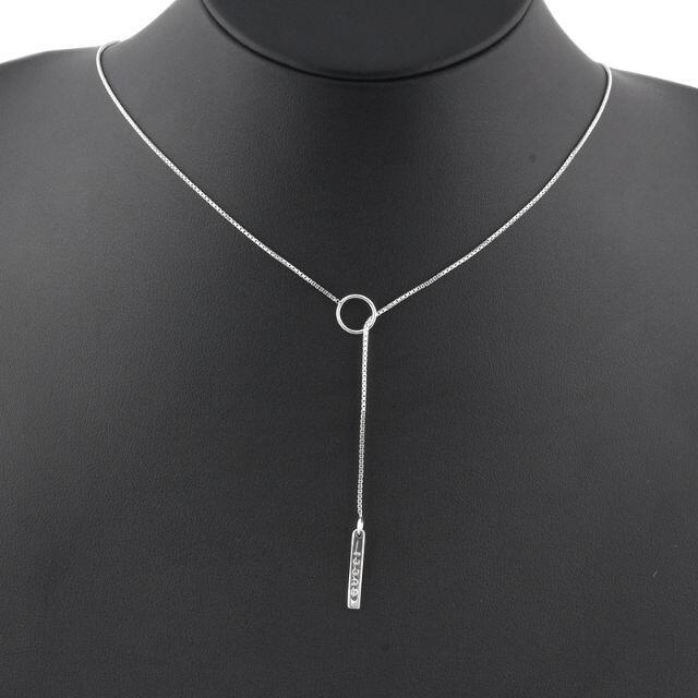 グッチ ラリアット ネックレス K18WG 5.4g アクセサリー N04129