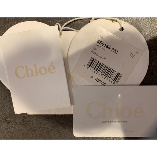 Chloe(クロエ)のChloe アリソン　ネイビー×ブラック レディースのバッグ(トートバッグ)の商品写真