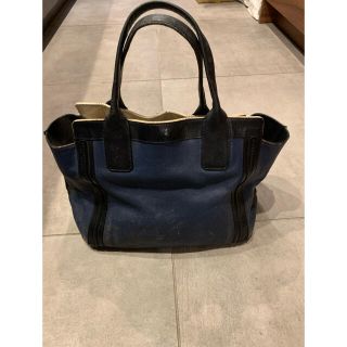 『クロエ  Chloe』アリソン  トートバック  ネイビー×黒