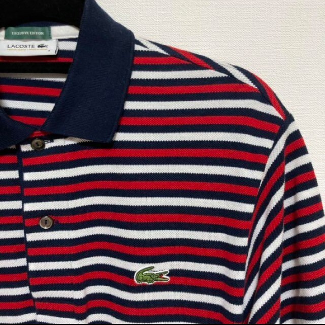 LACOSTE(ラコステ)の美品☆LACOSTE ラコステ ポロシャツ　　3 メンズのトップス(ポロシャツ)の商品写真