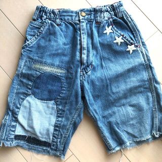 デニムダンガリー(DENIM DUNGAREE)のDENIMDUNGAREEデニムダンガリパッチワークハーフパンツsize120(パンツ/スパッツ)