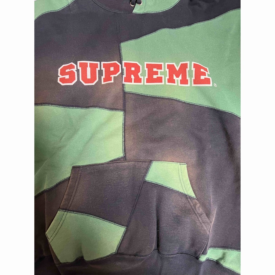 supreme Patchwork Hooded Sweatshirt