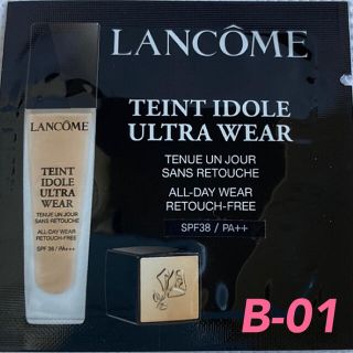 ランコム(LANCOME)のランコム タンイドル ウルトラ ウェア リキッド 1mL B-01 1枚(ファンデーション)