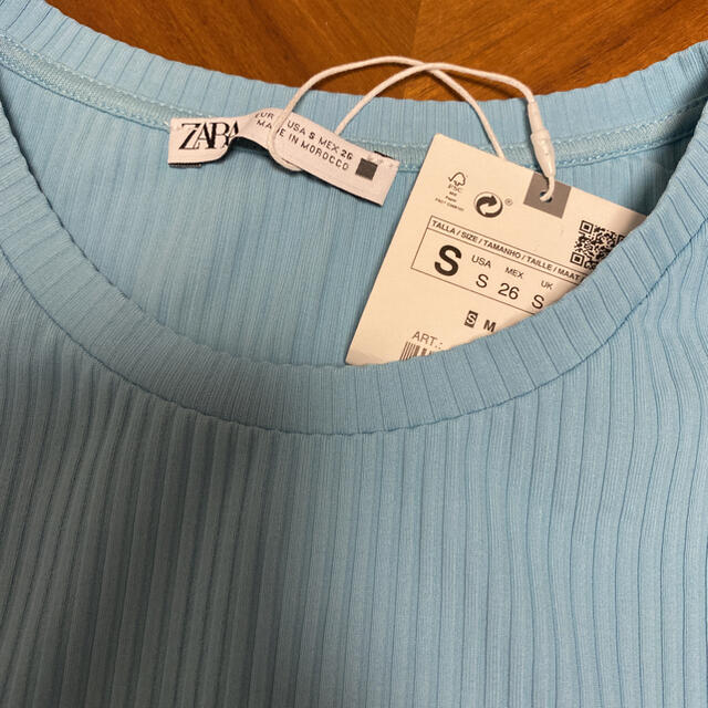 ZARA(ザラ)のZARA トップス カットソー　新品 レディースのトップス(カットソー(半袖/袖なし))の商品写真