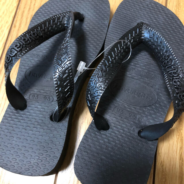 havaianas(ハワイアナス)のH.TOP PRETO BLACK キッズ/ベビー/マタニティのキッズ靴/シューズ(15cm~)(下駄/草履)の商品写真