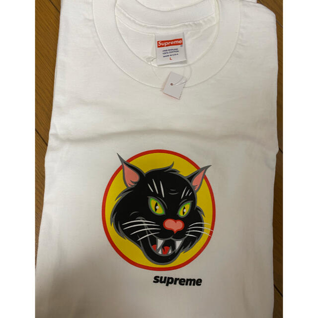 高品質の激安 supreme - Supreme Black Tee Cat Tシャツ+カットソー(半袖+袖なし)