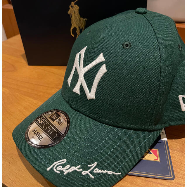 POLO RALPH LAUREN(ポロラルフローレン)のニューエラ ポロ ラルフローレン   MLB グリーン　XL ヤンキース メンズの帽子(キャップ)の商品写真