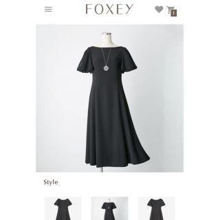 未着用⭐︎FOXEYブティックライン⭐︎40 黒　定価¥121.000