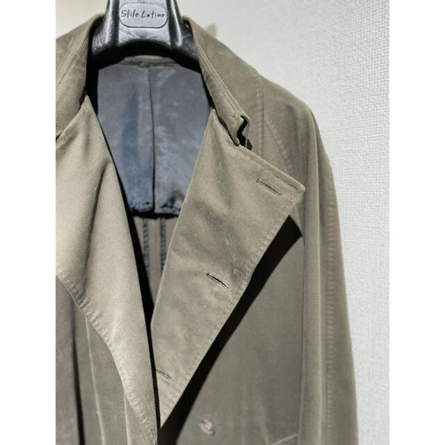 スティレラティーノ　stile latino トレンチコート　カーキ　48 50 メンズのジャケット/アウター(トレンチコート)の商品写真