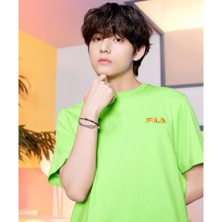 フィラ(FILA)のFILA フィラ BTS コラボ Tシャツ テテ 防弾少年団 着用(Tシャツ/カットソー(半袖/袖なし))