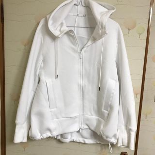 ジルサンダー(Jil Sander)の＋Ｊ2021ss womensドライスウェットフルジップパーカー（長袖）(パーカー)