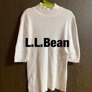 エルエルビーン(L.L.Bean)のエルエルビーン ニット リブ 5分袖(カットソー(半袖/袖なし))