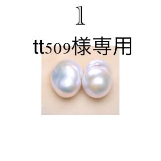 直付けバロックパールピアス　イヤリング(ピアス)