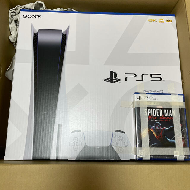 家庭用ゲーム機本体PlayStation 5 + スパイダーマン　セット　PS5