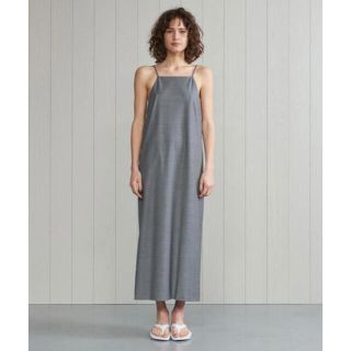 ビューティアンドユースユナイテッドアローズ(BEAUTY&YOUTH UNITED ARROWS)の【H エイチ】TORO CAMISOLE DRESS ワンピース　グレー(ロングワンピース/マキシワンピース)