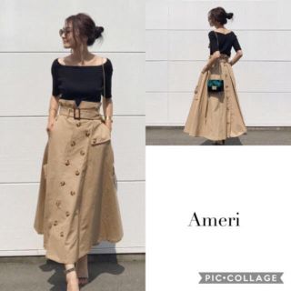 アメリヴィンテージ(Ameri VINTAGE)の本日限定値下げ【カタログ掲載】アメリヴィンテージ トレンチ スカート ameri(ひざ丈スカート)